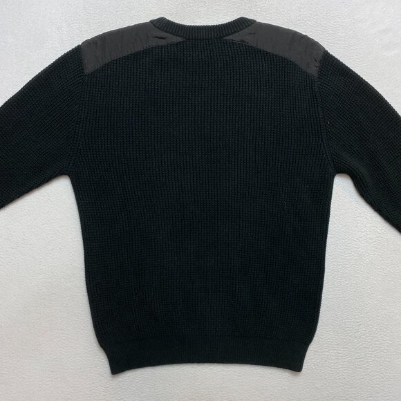 French Connection Military Sweater Mens M Navy Textured Crew Neck Pullover - Picture 8 of 11